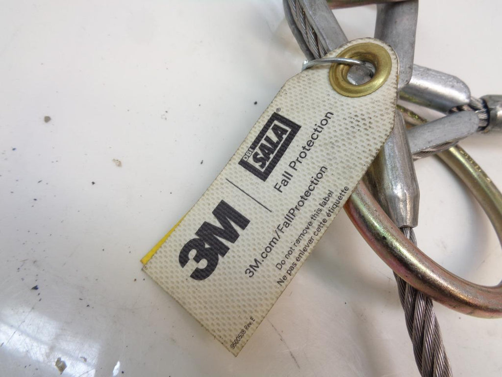 1 NEW DBI-SALA SILVER PASS-THROUGH ANCHORAGE CONNECTOR CABLE TIE-OFF 5900550 R28