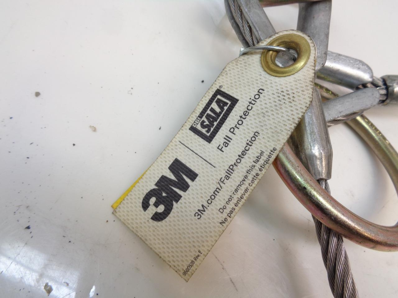 1 NEW DBI-SALA SILVER PASS-THROUGH ANCHORAGE CONNECTOR CABLE TIE-OFF 5900550 R28