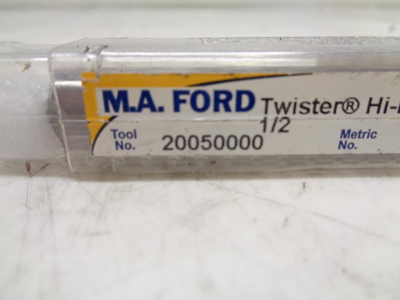 NEW MA FORD 20050000 CARBIDE TWISTER HI-ROC DRILL 1/2"x1"x3" 2 FLUTE R22T6BG