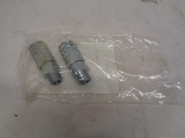 2 PACK C9 1/2" I/M/T DESIGN x 1/2" MNPT STEEL COUPLER AMFLO C9 R15T1