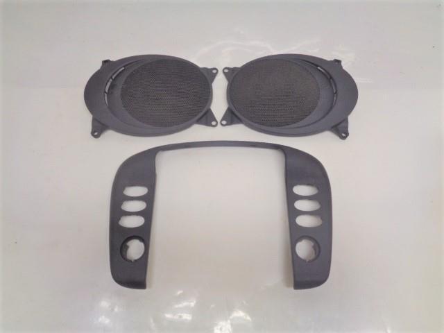 SET OF PORSCHE 911 BOXSTER FRONT L/R DOOR SPEAKER GRILLES & CONSOLE TRIM R20