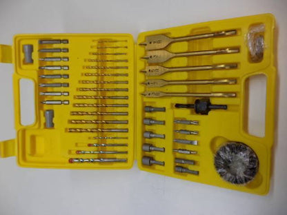 NEW DRILL MASTER 53 PIECE TITANIUM DRILL BIT AND ACCESSORY KIT 42819 R29