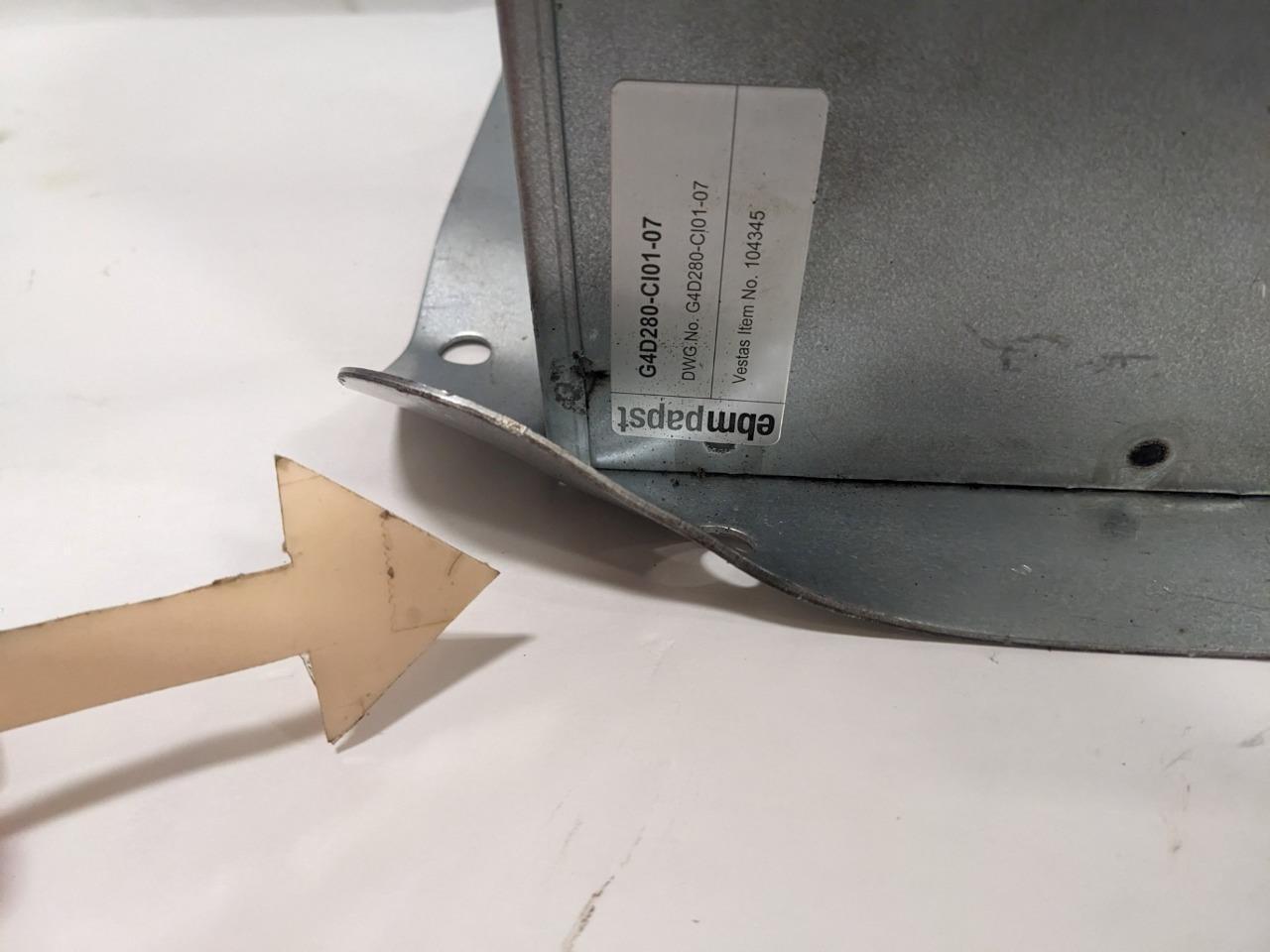 EBMPAPST INDUCED DRAFT FAN (DAMAGE) G4D280-CI01-07 BSRG6