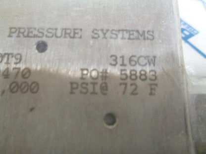 Butech Pressure Systems 20T9 316CW 5883 20K PSI MP Tee Fitting 3 PACK New R11TC