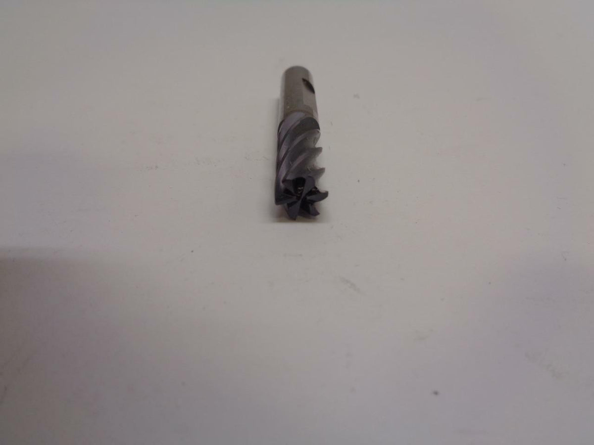 METAL REMOVAL CARBIDE END MILL 3/8"W/.020"CR TICN 3/8X7/8X2-1/2 305639 USA EMCBS