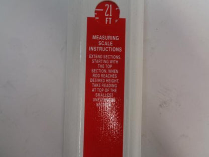 1 NEW GEO SHACK SVR-25-INCHES LEVELING ROD 98011-PL R18