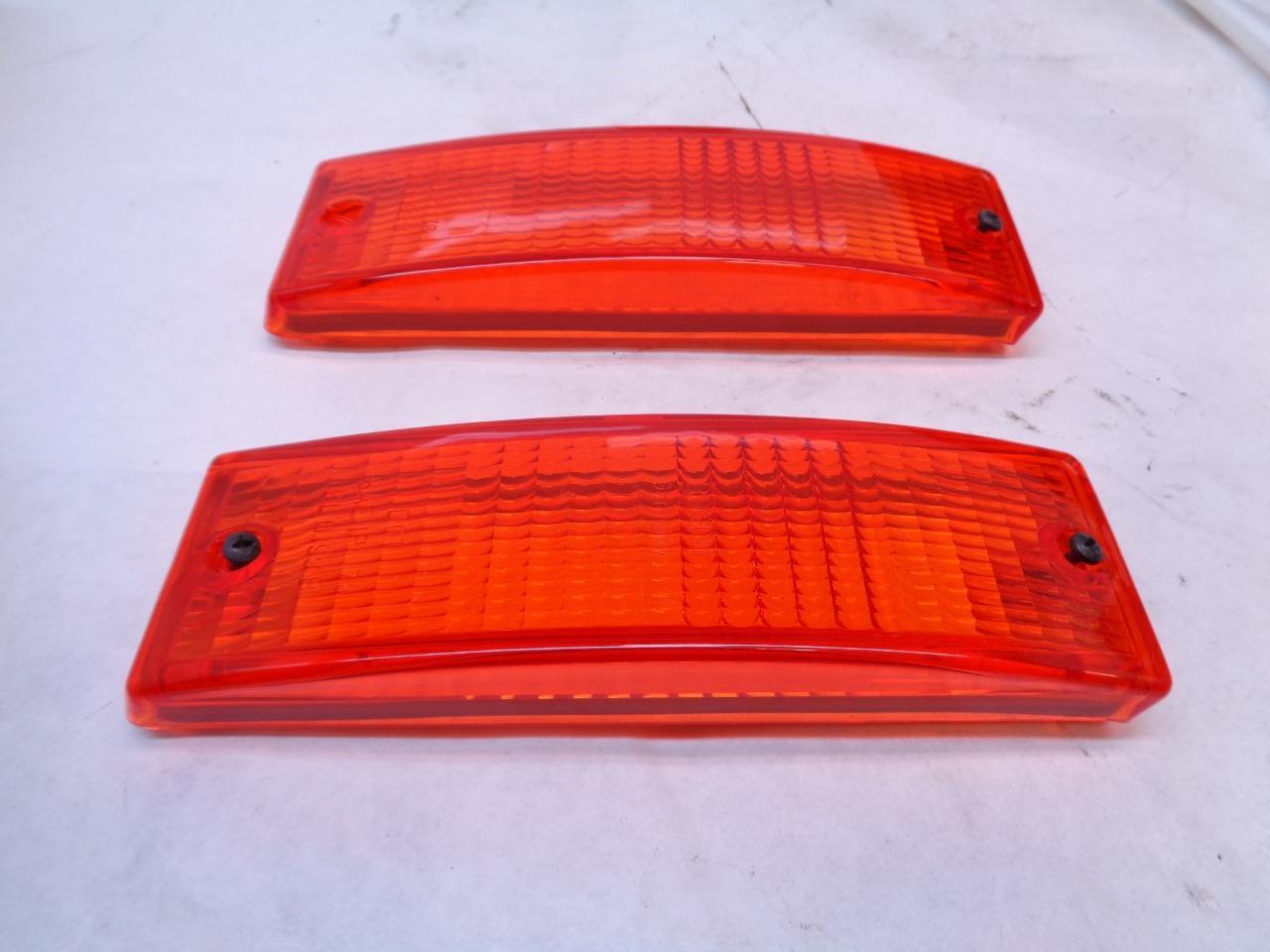 GENUINE PAIR PORSCHE 911 930 74-89 SIDE MARKER LENSES 91163192000 R21T3