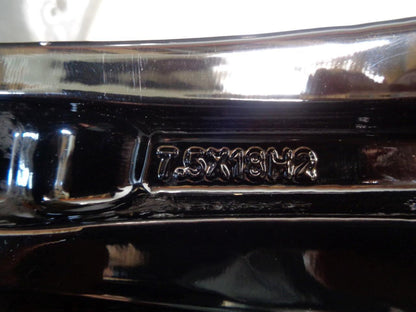 1 NEW UNBRANDED 18x7.5 5x108 GLOSS BLACK WHEEL WR