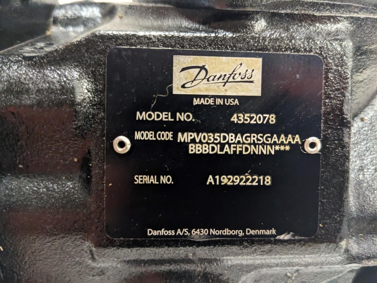 Bobcat Sauer Danfoss Hydraulic Pump 4352078 A 192922 REMANUFACTURED BSRG1