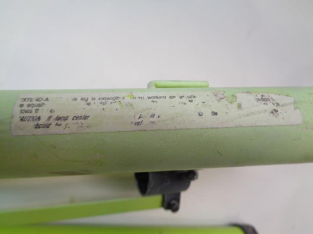 USED TELESCOPING TRIPOD 52" DIAMETER 21.5"L CENTER POST 2" DIA. GREEN R35