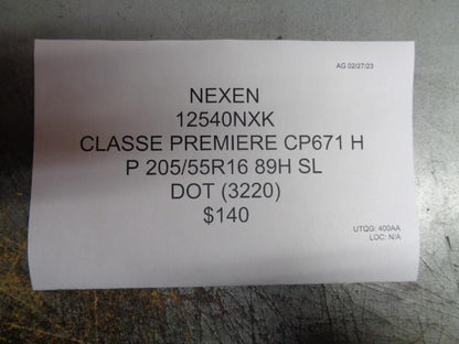 2 NEXEN CLASSE PREMIERE CP671 H P 205 55 16 89H SL 12540NXK TIRE BQ2