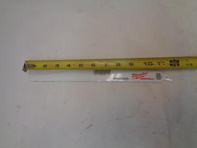 MILWAUKEE 12 IN. MULTI CUTTING SAWZALL SAW BLADES 9 PACK 5711 8TPI SAWP1