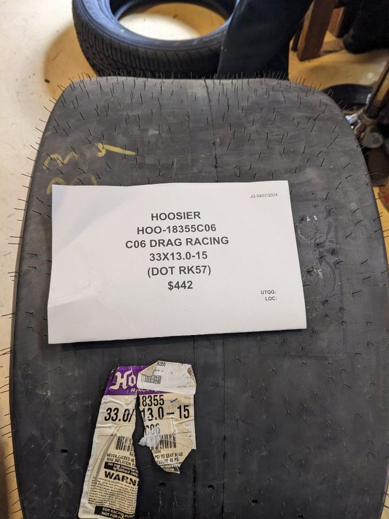 HOOSIER C06 DRAG RACING 33 13.0 15 TIRE 18355C06 CQ3