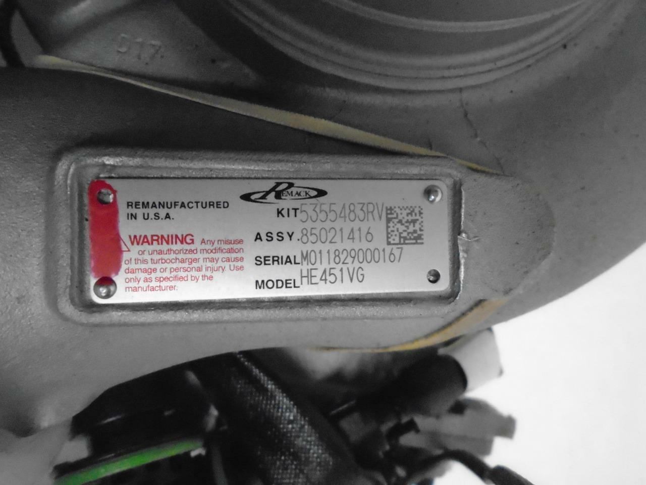 HOLSET MACK TURBO HE451VG FOR VOLVO/MACK MD11 11.0L 5355483RV R10 Remanufactured