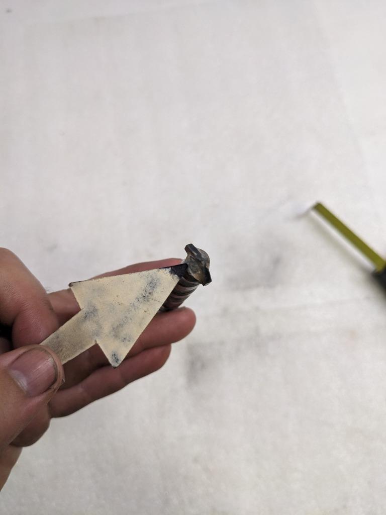 UNBRANDED STAINLESS STEEL DRILL BIT 1/2" X 12" CARBIDE TIP USED R22T2