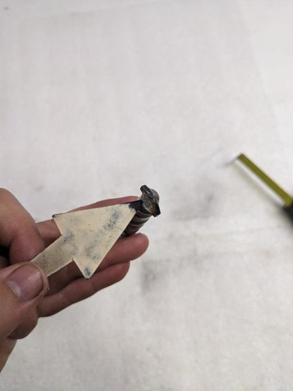 UNBRANDED STAINLESS STEEL DRILL BIT 1/2" X 12" CARBIDE TIP USED R22T2