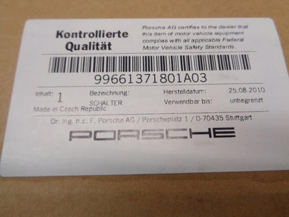 GENUINE PORSCHE 911 CARRERA SEAT ADJUST SWITCH 996.613.718.01 A03 R24T1