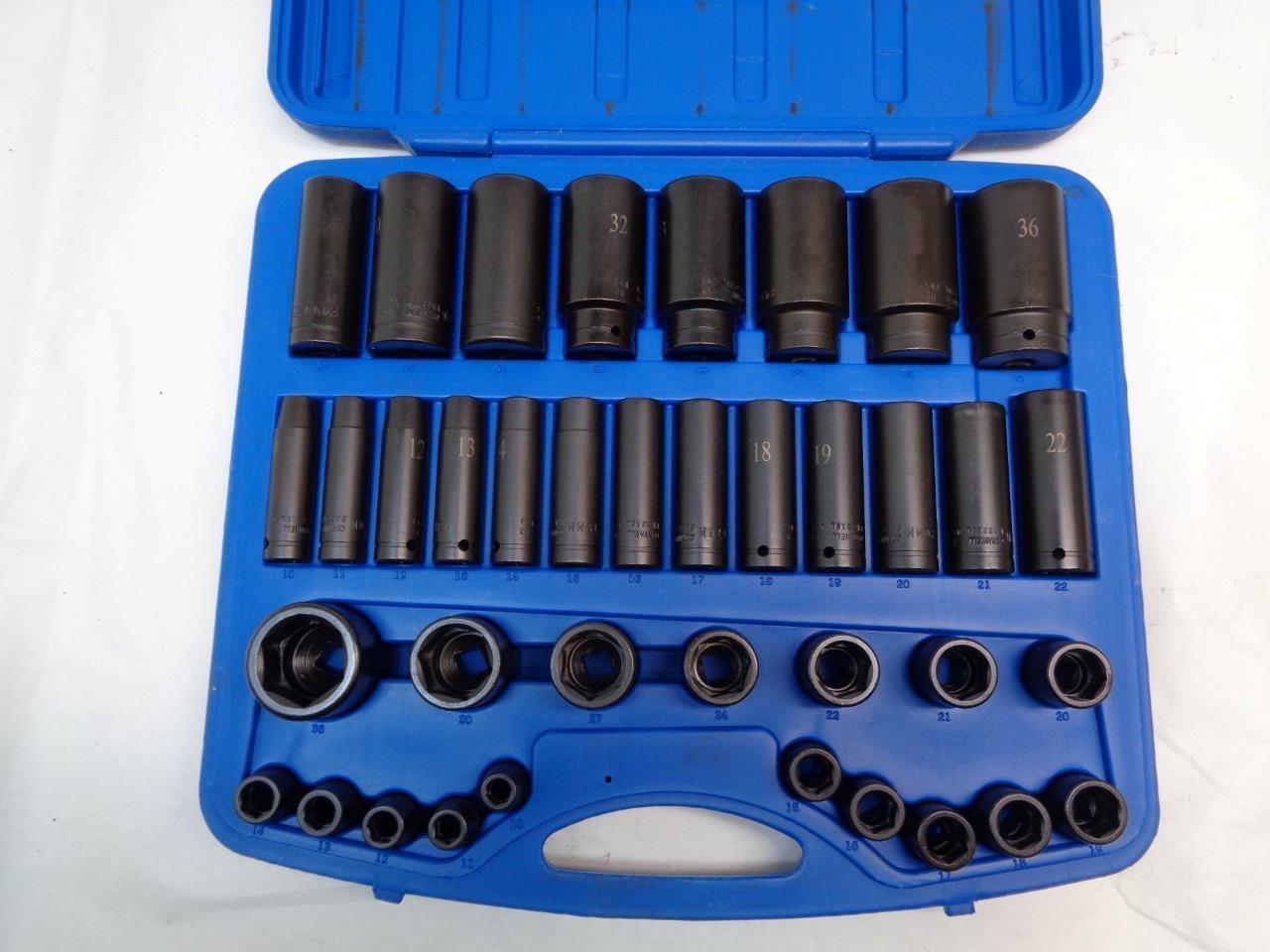 1 NEW CORNWELL TOOLS TSMI338SS 38 PIECE 1/2" DRIVE POWER SOCKET SET R22