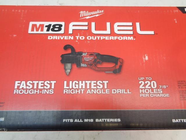 BRAND NEW MILWAUKEE M18 FUEL RIGHT ANGLE DRILL 1/2" HOLE HAWG 2807-20 BSR35