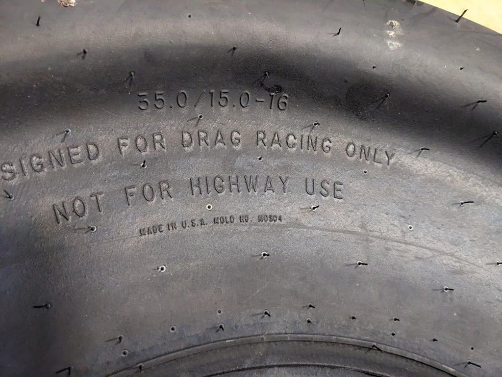 MICKEY THOMPSON ET DRAG WL 35.0 15.0 16 DRAG TIRE ROLLOVER 110-1/2" 250839 CQ2