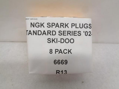NGK SPARK PLUGS STANDARD SERIES '02-'20 SKI-DOO 8 PACK 6669 R13