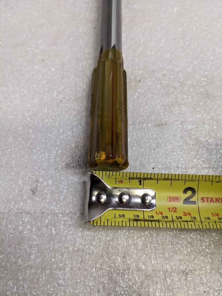HANNIBAL CARBIDE TOOL 400175 REAMER 17.5MM W/ STRAIGHT SHANK/FLUTES NEW R22T5