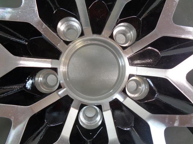 PAIR OF YEAR ONE SFW179BLKV2 17X9 ET+3 WHEELS 5X120.65 ALUMINUM SNOWFLAKE NEW WR