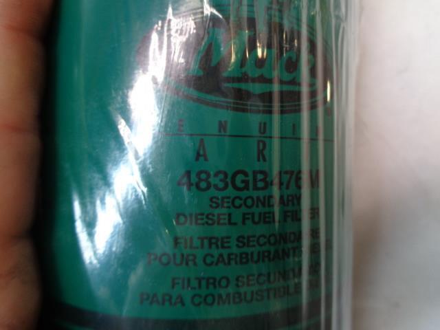 1 PACK OF 12 NEW GENUINE PARTS MACK SECONDARY DIESEL FUEL FILTER 483GB476M R6