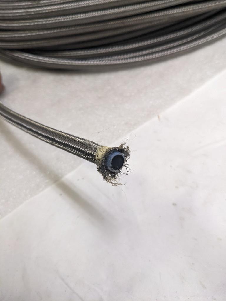 DANFOSS SC-6 EVERFLEX SS 304 TEFLON HOSE 168.5' OAL 0.31" ID 0.46" OD NEW R5