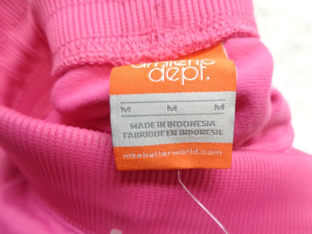 PAIR NEW NIKE WOMENS THE ATHLETIC DEPARTMENT 521901 PINK TRACK PANTS MEDIUM SR