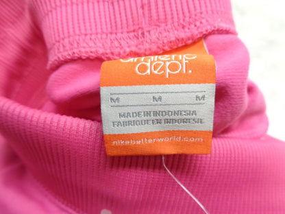 PAIR NEW NIKE WOMENS THE ATHLETIC DEPARTMENT 521901 PINK TRACK PANTS MEDIUM SR