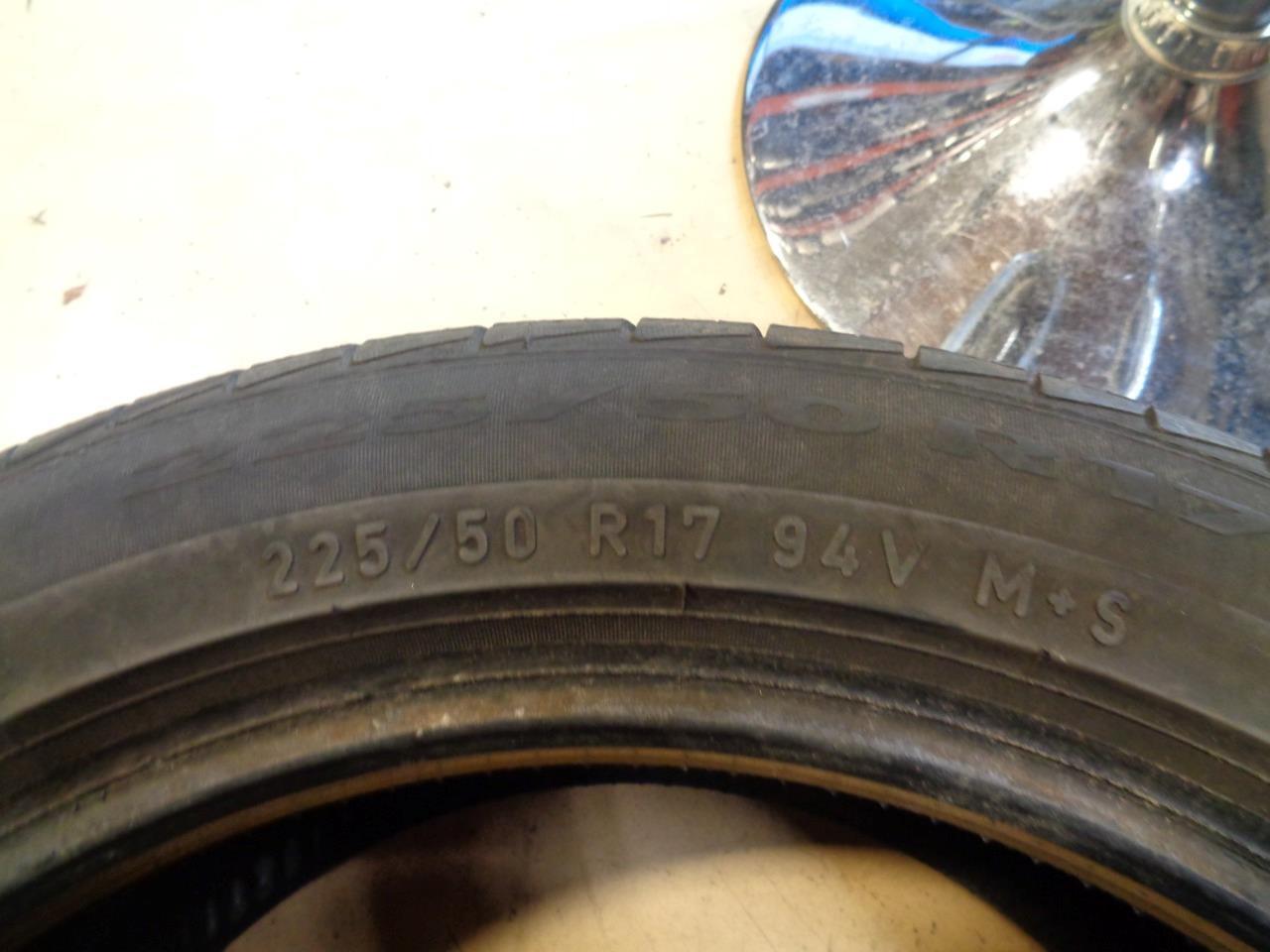 1 USED OS TIRE PIRELLI CINTURATO P7 AS+ 225 50 17 94V SL 2362000