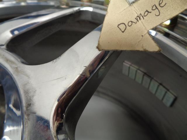 USED CUSTOM POLISHED 18X12 5X4.75 ET 50.50 DRAG BEADLOCK WHEEL W/TOYO TIRE B2