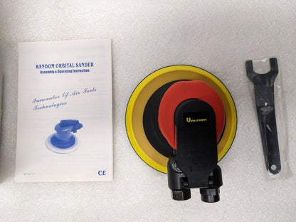 UNI-RAM UPFSANDER-NV AIR ORBITAL PALM SANDER 6" PAD 90PSI NON VACUUM ASSIST R27