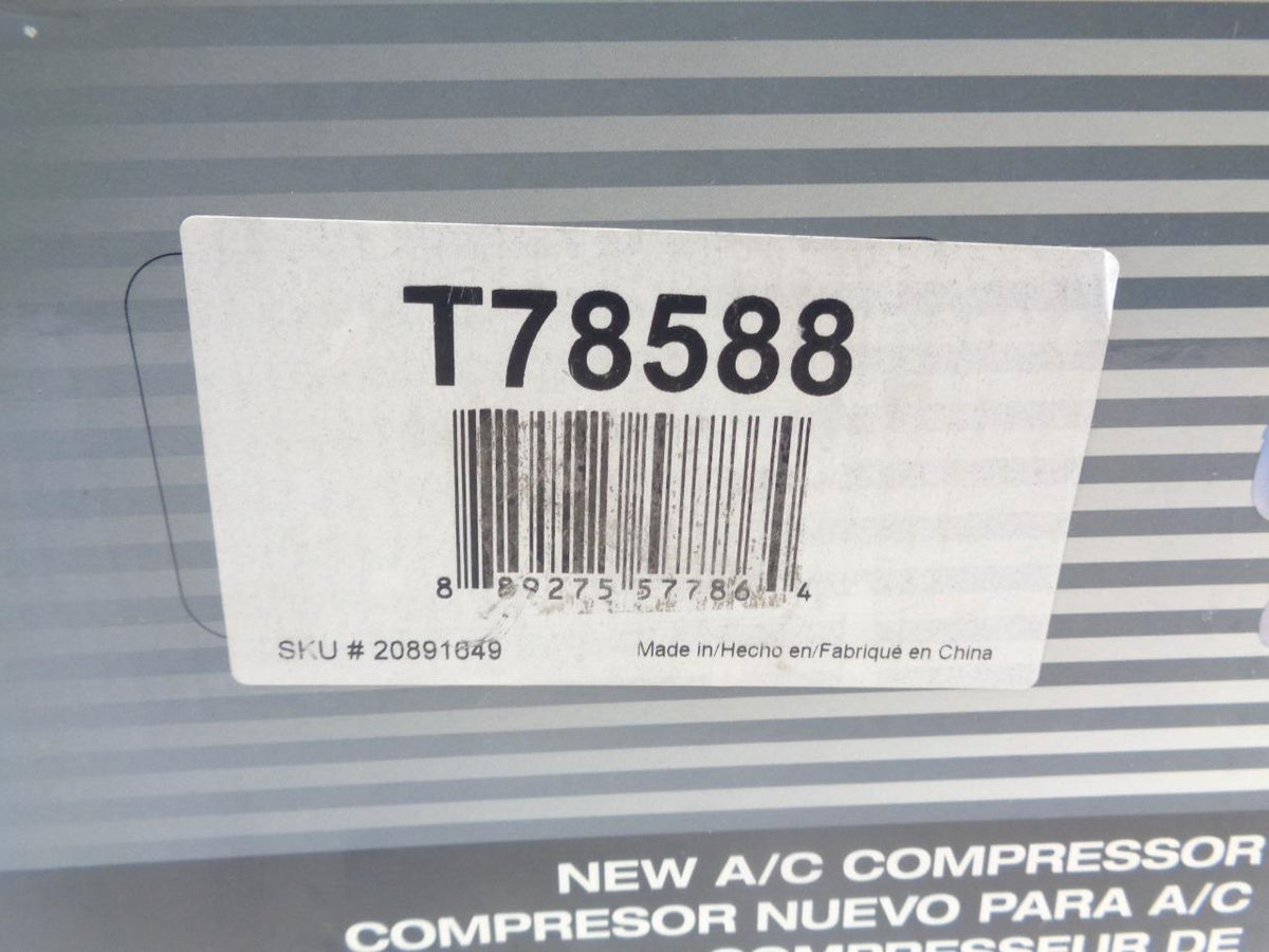 TOUGHONE CARQUEST A/C COMPRESSOR T78588 R1
