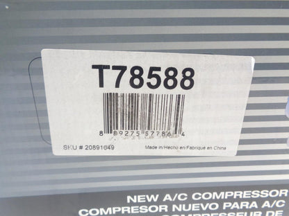 TOUGHONE CARQUEST A/C COMPRESSOR T78588 R1
