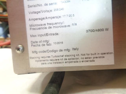 TURBOCHEF FIRE COUNTERTOP PIZZA OVEN 941-004-00 USED BSFLOOR
