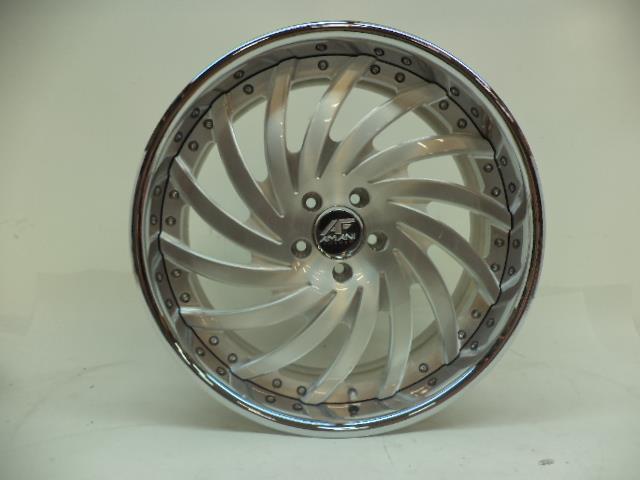 1 NEW AF AMANI WHEEL MODEL VORNADO 20X9 5X112 ET20 SATIN AND CHROME WR
