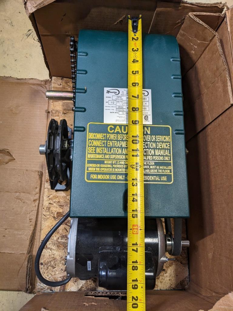 MANERA OPERA-H 1/2HP 240V 1PH GARAGE OPERATOR W ELECTRONIC CIRCUIT OPH6212 B2