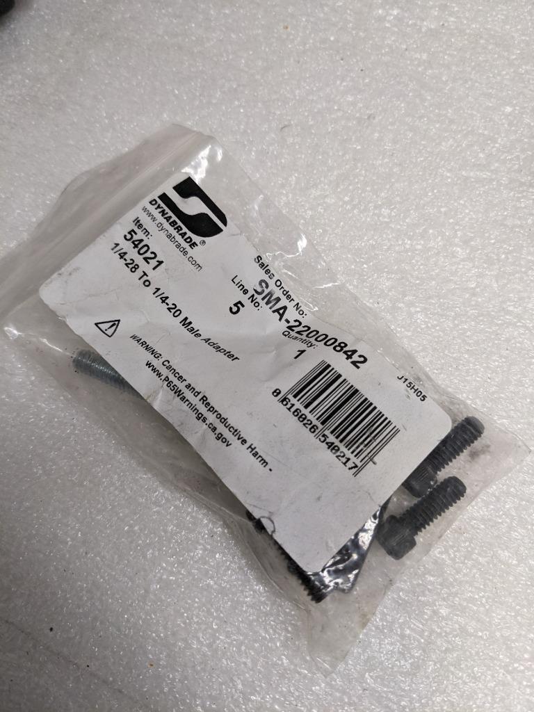 DYNABRADE 01845 AIR MOTOR 7200 RPM & DYNALINE SANDER 57407 2-3/4"X8" NEW BSR3.1