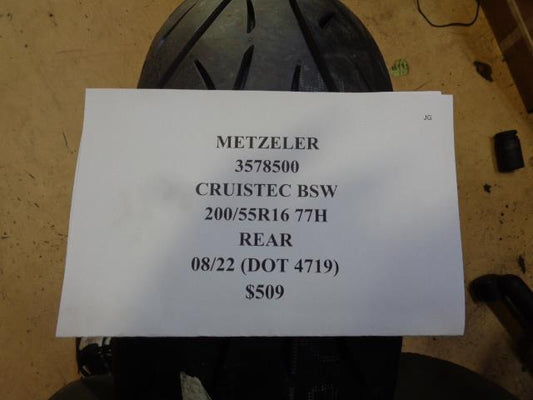 METZELER CRUISTEC BSW 200 55 16 77H 3578500 REAR MOTORCYCLE TIRE