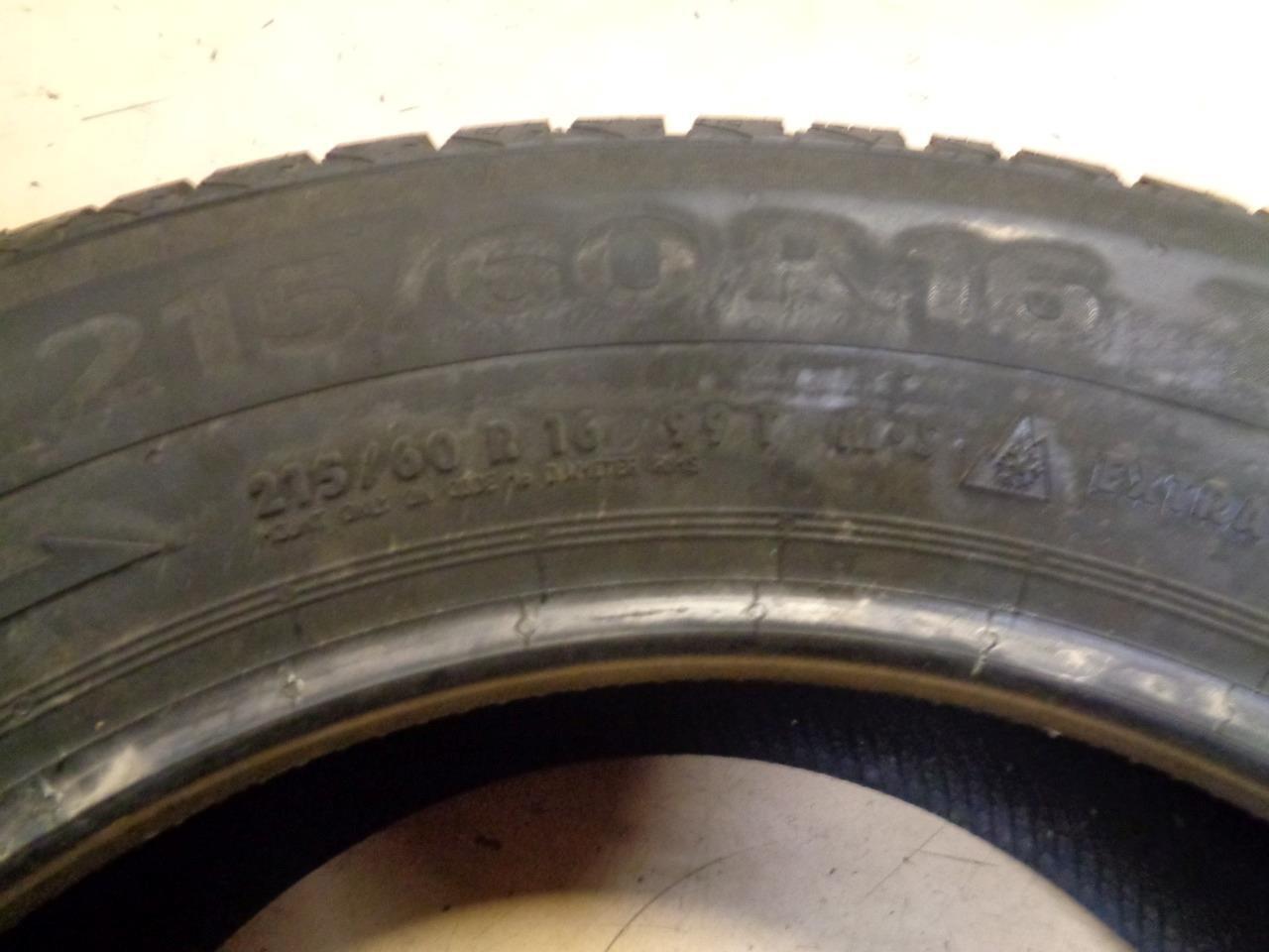 2 CONTINENTAL VIKING CONTACT 7 P 215 60 16 99T SL SNOW WINTER TIRES 3452400000