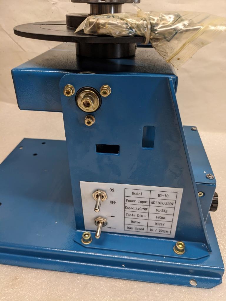 JINSLU BY-10 MINI WELDING POSITIONER 110V W/ 3 JAW LATHE CHUCK NEW BSR3.1