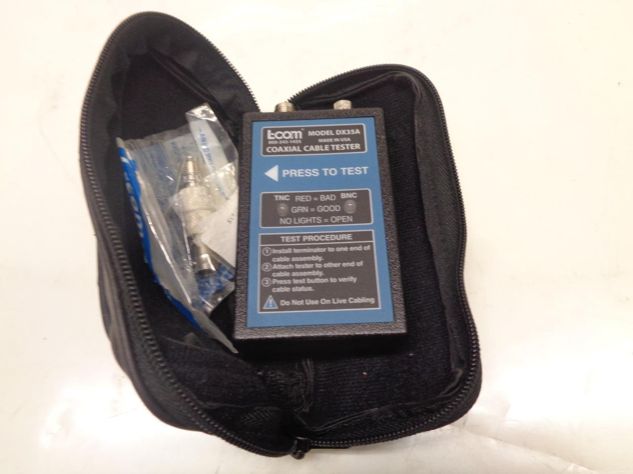NEW L-COM COAXIAL CABLE TESTER DX35A KIT WITH CASE R22T5