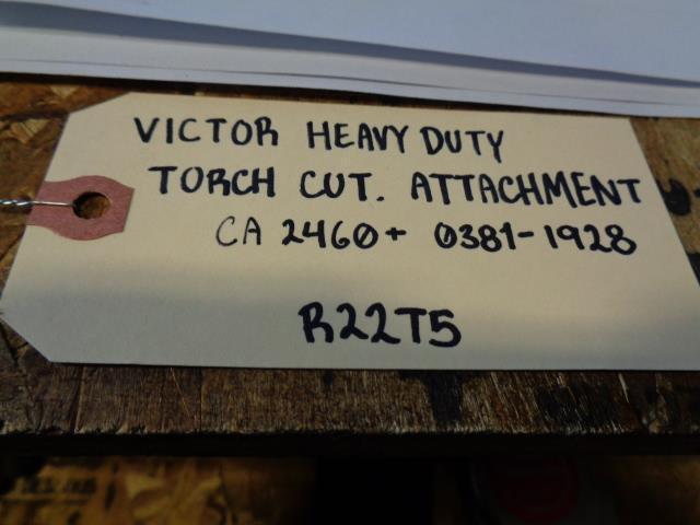 VICTOR 8IN HEAVY DUTY TORCH CUT. ATTACHMENT W/ 90° HEAD CA 2460  0381-1928 R22T5