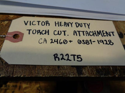 VICTOR 8IN HEAVY DUTY TORCH CUT. ATTACHMENT W/ 90° HEAD CA 2460  0381-1928 R22T5