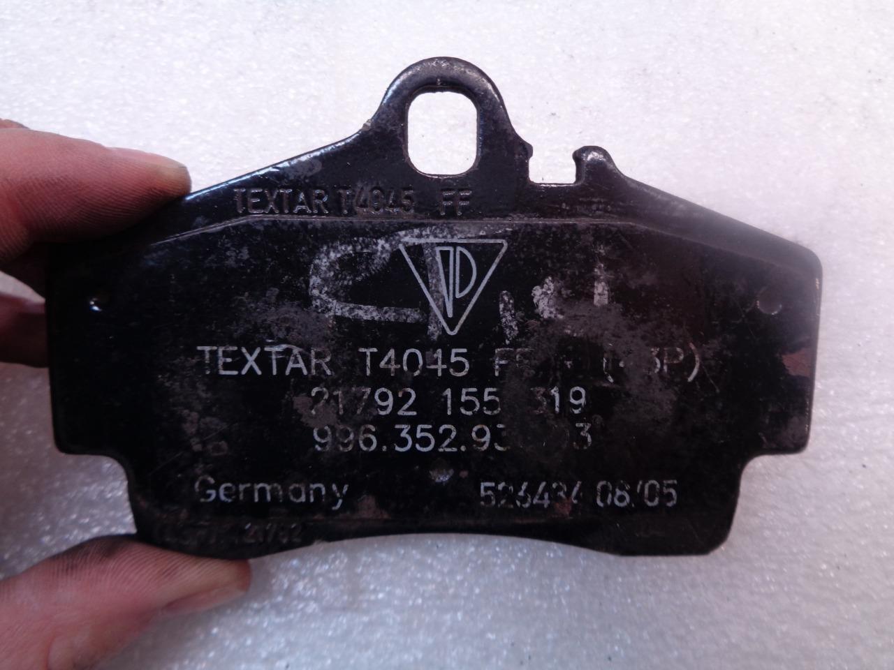 2 NEW GENUINE PORSCHE TEXTAR BRAKE PADS FITS PORSCHE 996 352 930 03 R5TF