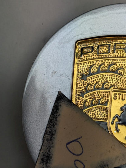 PORSCHE GRAY COLORED CENTER CAP (1) 7L5601149 NEW R21T2