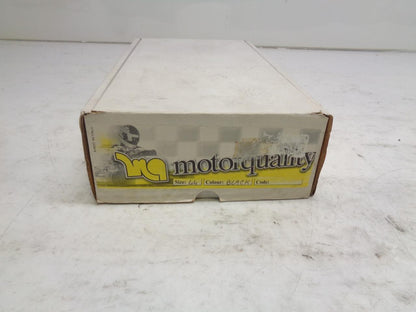 PAIR NEW MOTOR QUALITY RACING SHOES BLACK SIZE 10-10.5(44) SR