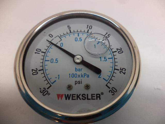 NEW WEKSLER GAUGE LIQUID FILLED 2 1/2 IN 100 PSI BY42YCB4LW-XCY R17